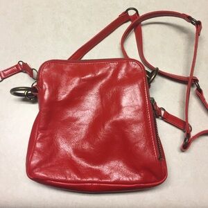 Latico Red Leather Crossbody Bag - Sleek Everyday Shoulder Bag